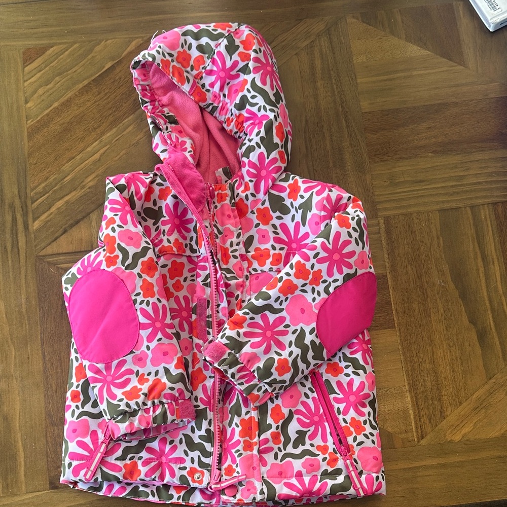 Cat & Jack Pink Floral Raincoat